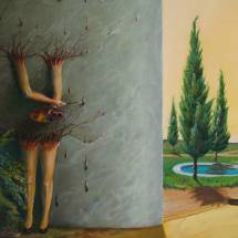 Maalatut kyyneleet yksityiskohta